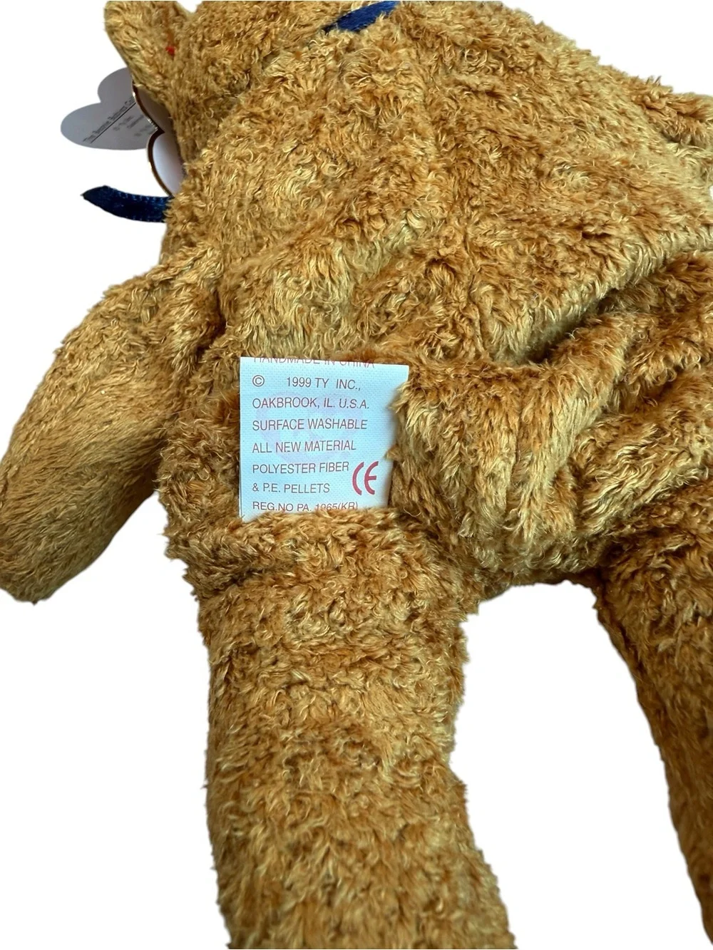 Ty Beanie Baby Fuzz the Bear DOB July 23, 1998